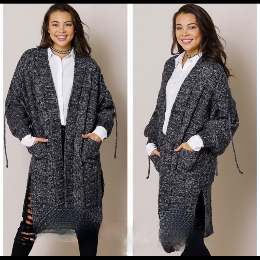 NEW! Heavyweight cable knit cardigan